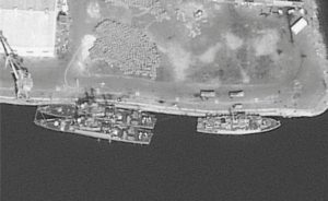 Saudi vessels are seen at Assab in Eritrea on 15 November 2017