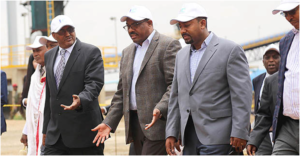 Dr Abiy Ahmed and Hailemariam Desalegn- PHOTO-EthioDaily